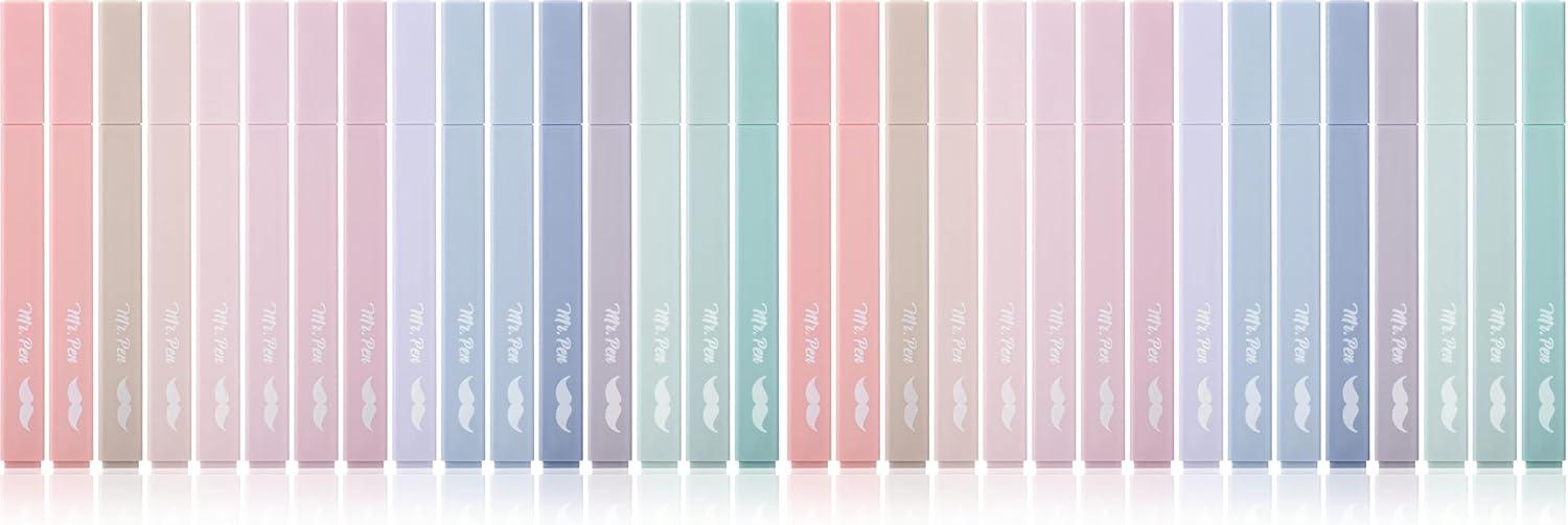 image:imageMr Pen Aesthetic Bible Highlighters No Bleed Through 10 Pack Assorted Colors Cute Highlighter for Journaling Supplies and School Accessories Bible Highlighters and Pens No BleedMorandi Colors