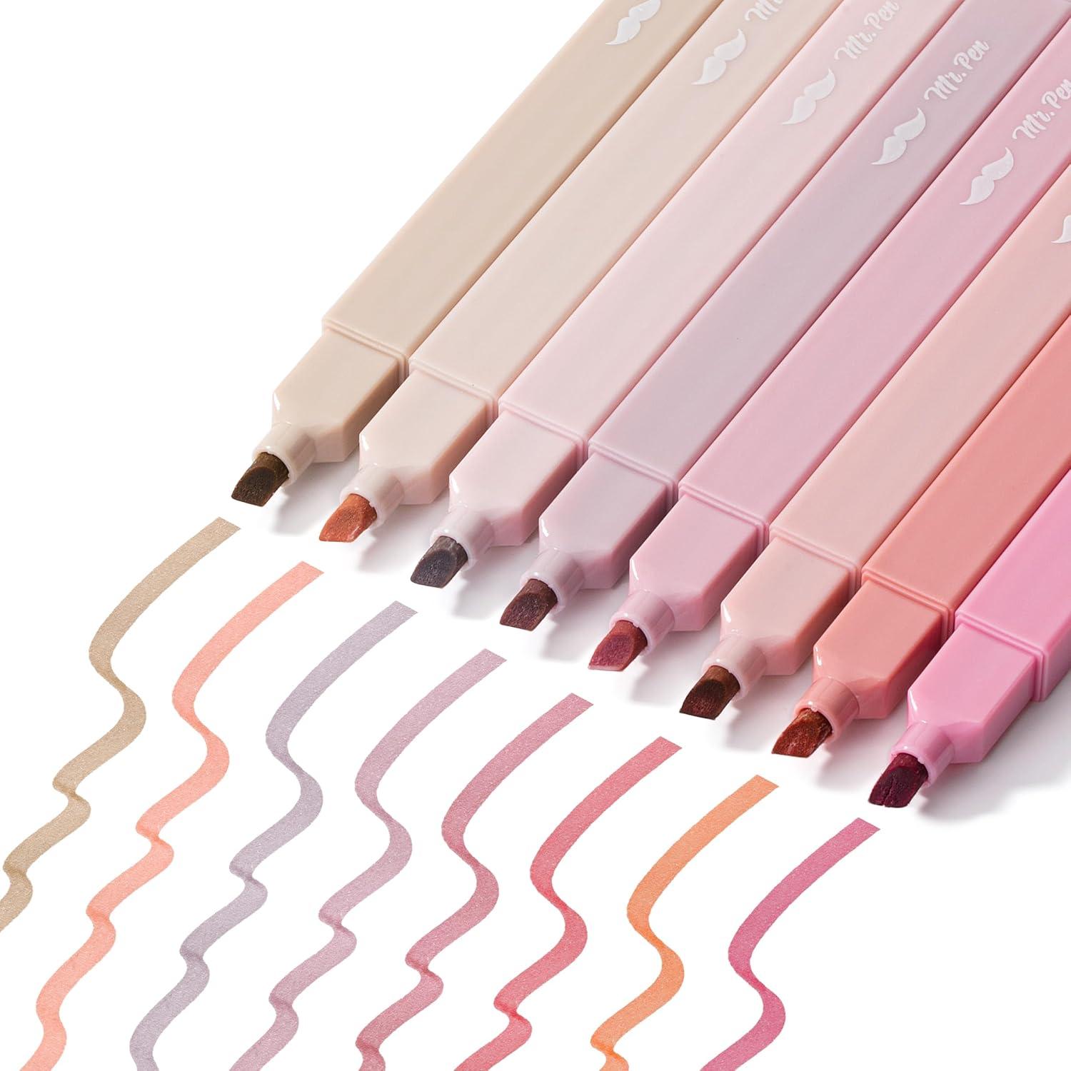 image:imageMr Pen Aesthetic Bible Highlighters No Bleed Through 10 Pack Assorted Colors Cute Highlighter for Journaling Supplies and School Accessories Bible Highlighters and Pens No BleedVintage Colors 2