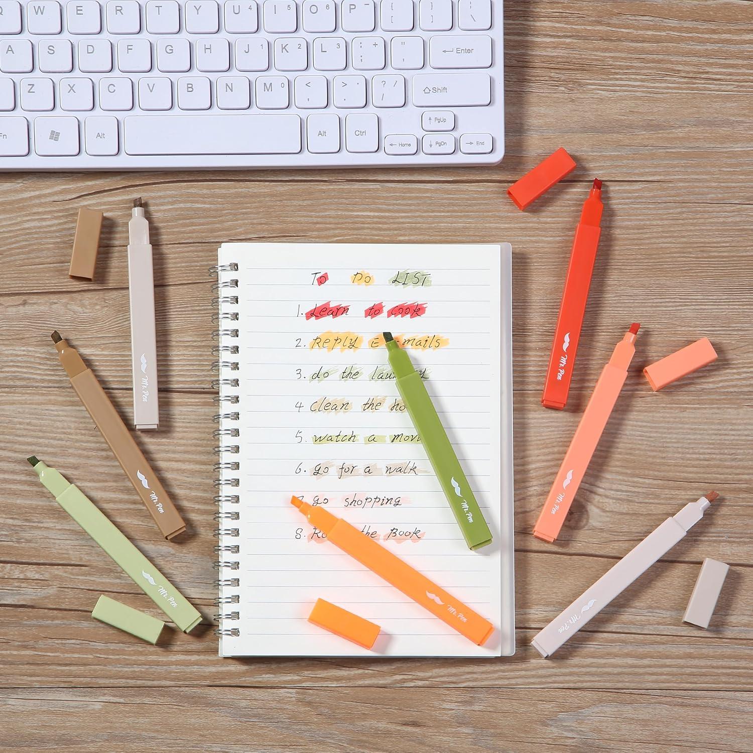 image:imageMr Pen Aesthetic Bible Highlighters No Bleed Through 10 Pack Assorted Colors Cute Highlighter for Journaling Supplies and School Accessories Bible Highlighters and Pens No BleedAutumn Earth