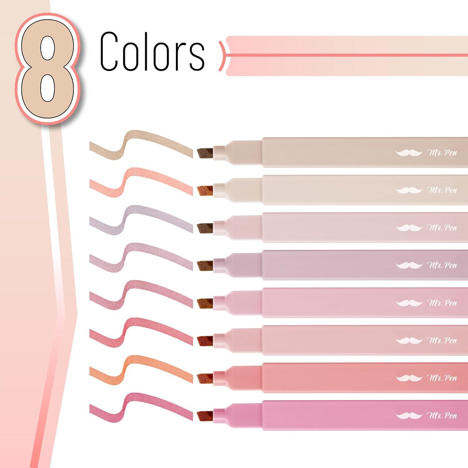 image:imageMr Pen Aesthetic Bible Highlighters No Bleed Through 10 Pack Assorted Colors Cute Highlighter for Journaling Supplies and School Accessories Bible Highlighters and Pens No BleedVintage Colors 2