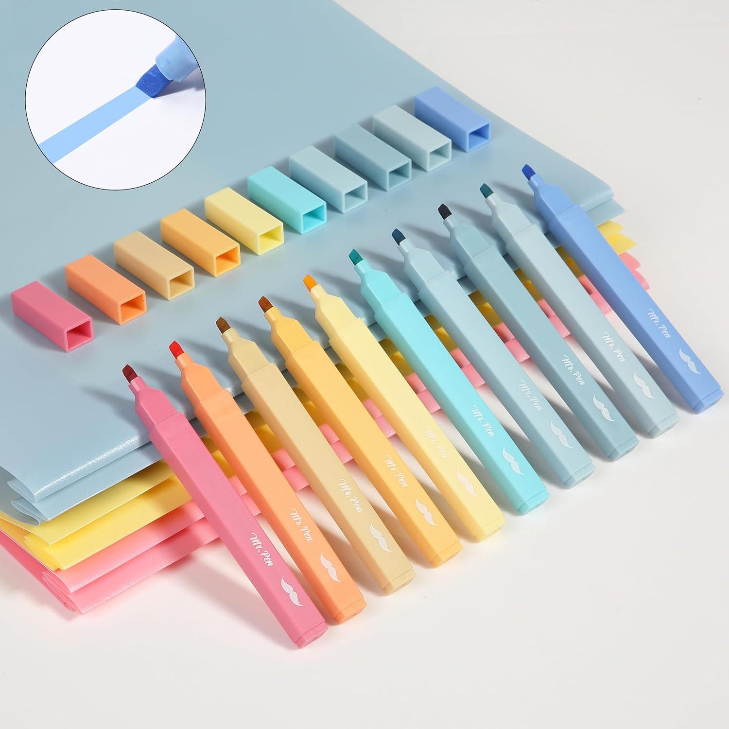 image:imageMr Pen Aesthetic Bible Highlighters No Bleed Through 10 Pack Assorted Colors Cute Highlighter for Journaling Supplies and School Accessories Bible Highlighters and Pens No BleedPastel Colors 2