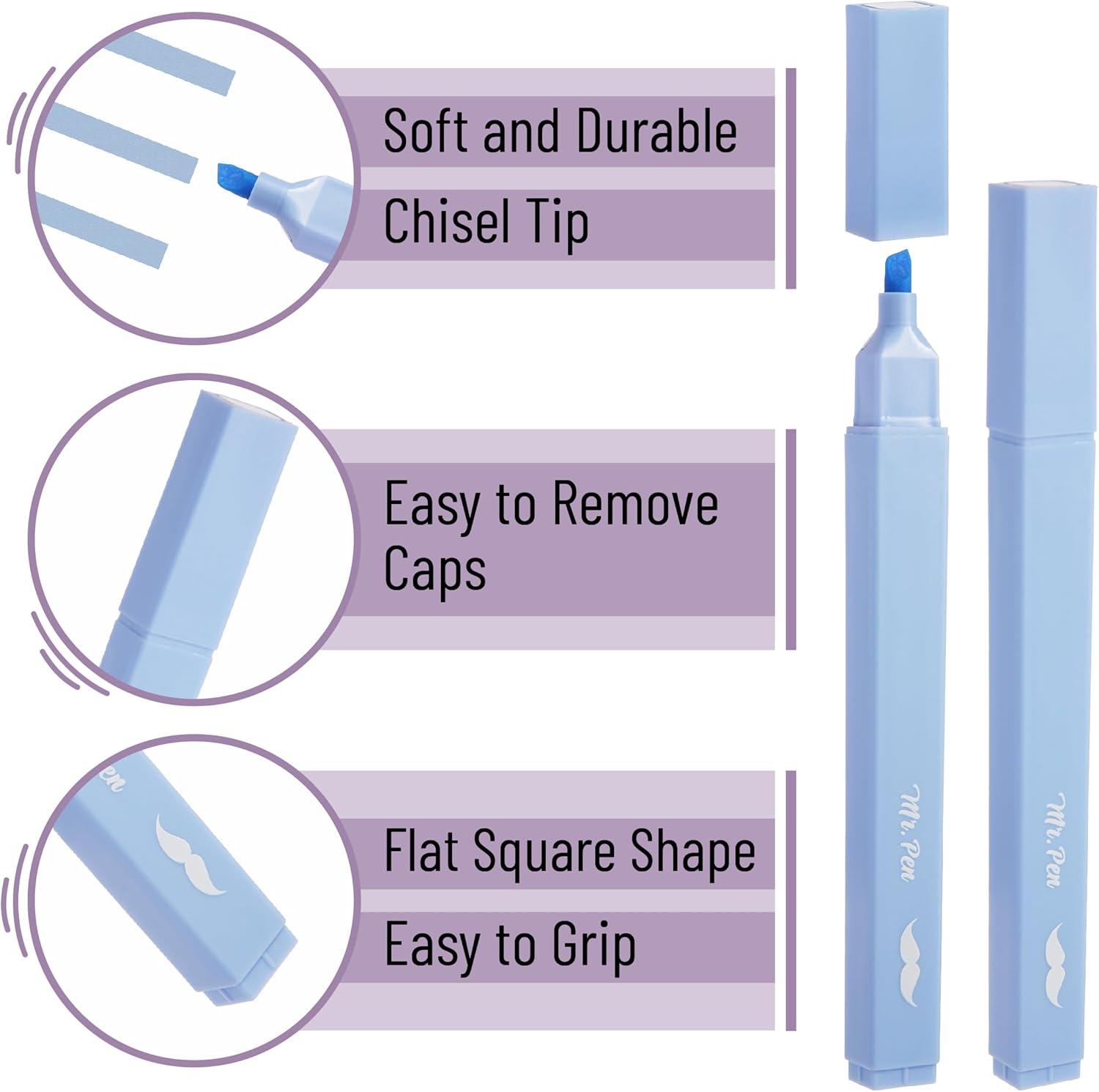 image:imageMr Pen Aesthetic Bible Highlighters No Bleed Through 10 Pack Assorted Colors Cute Highlighter for Journaling Supplies and School Accessories Bible Highlighters and Pens No BleedPastel Candy Colors