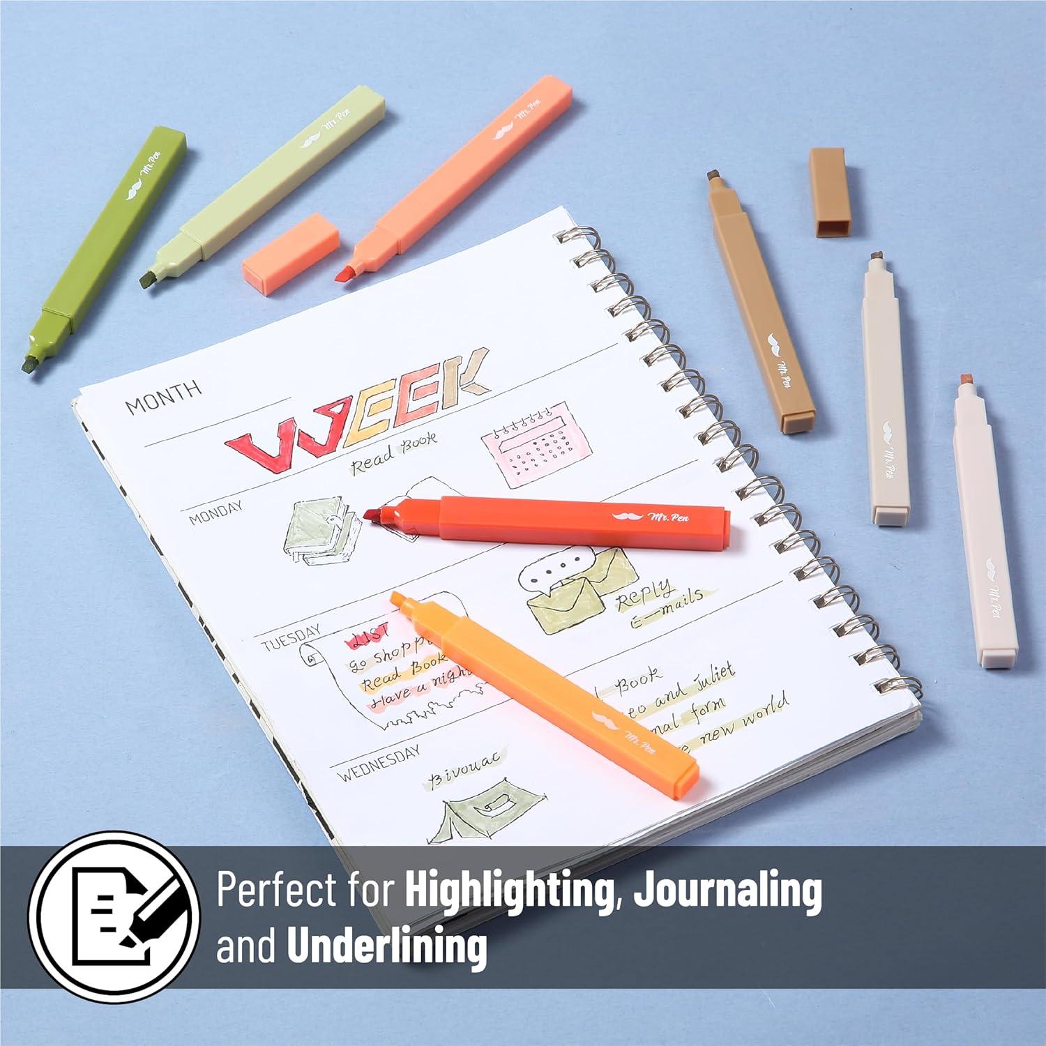 image:imageMr Pen Aesthetic Bible Highlighters No Bleed Through 10 Pack Assorted Colors Cute Highlighter for Journaling Supplies and School Accessories Bible Highlighters and Pens No BleedAutumn Earth