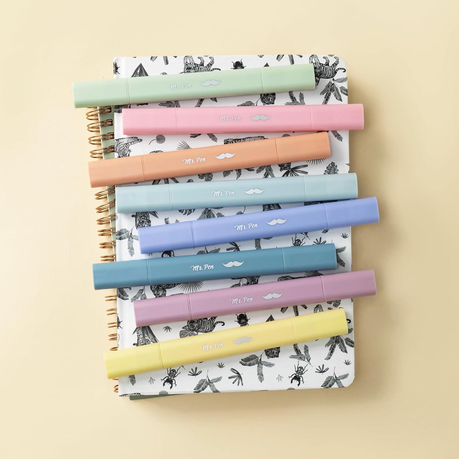 image:imageMr Pen Aesthetic Bible Highlighters No Bleed Through Assorted Color 8pcs Ocean Mist Cute Highlighter Dual Tip for Journaling Supplies and School Accessories Bible Highlighters and Pens No BleedDreamfield