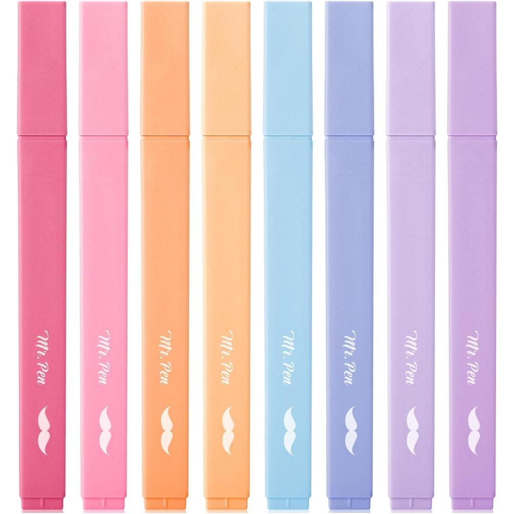 image:imageMr Pen Aesthetic Bible Highlighters No Bleed Through 10 Pack Assorted Colors Cute Highlighter for Journaling Supplies and School Accessories Bible Highlighters and Pens No BleedPastel Colors