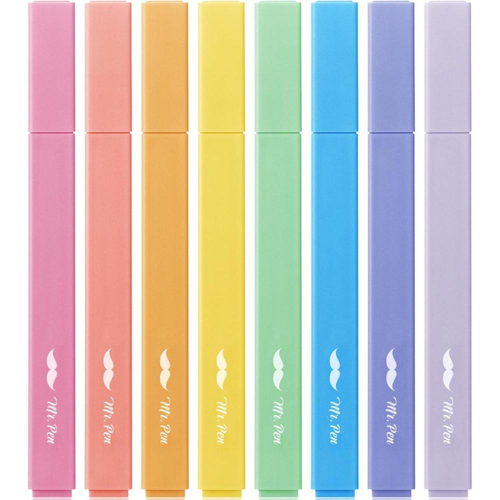 image:imageMr Pen Aesthetic Bible Highlighters No Bleed Through 10 Pack Assorted Colors Cute Highlighter for Journaling Supplies and School Accessories Bible Highlighters and Pens No BleedFriendly Colors