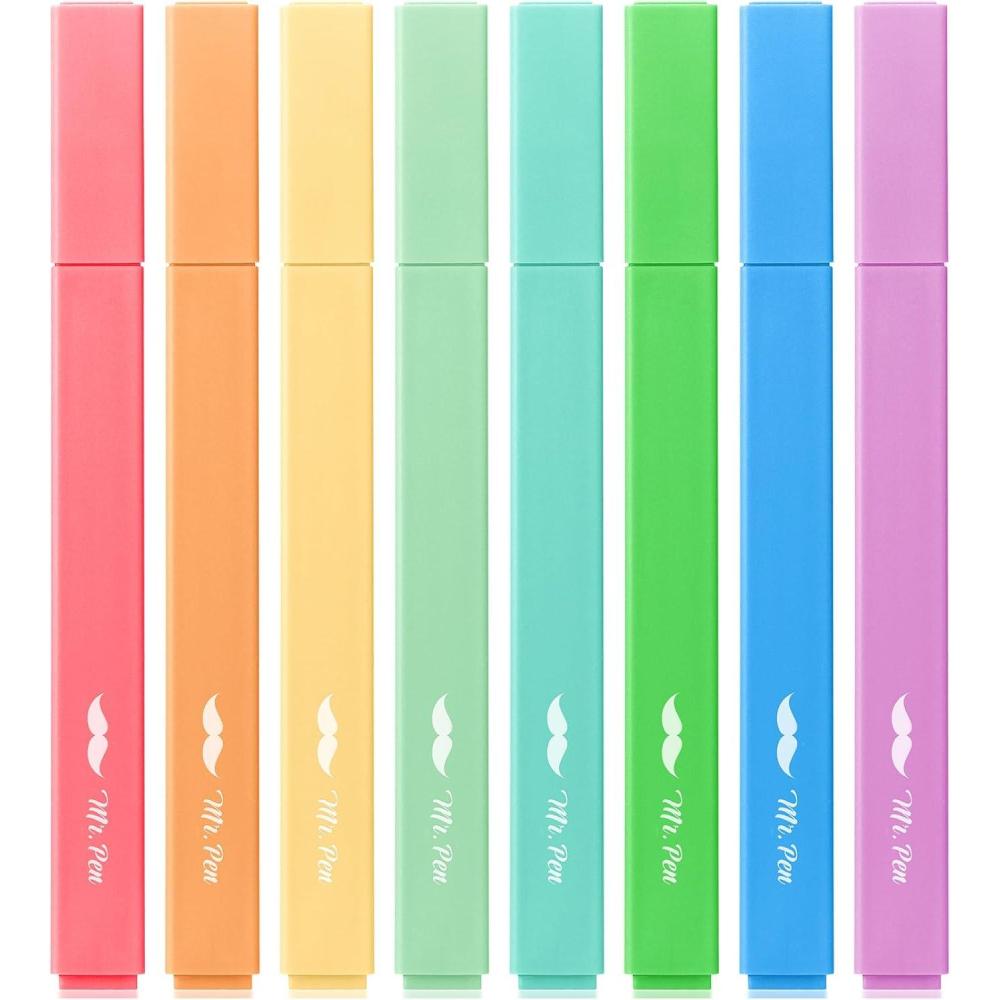 image:imageMr Pen Aesthetic Bible Highlighters No Bleed Through 10 Pack Assorted Colors Cute Highlighter for Journaling Supplies and School Accessories Bible Highlighters and Pens No BleedSummer Colors