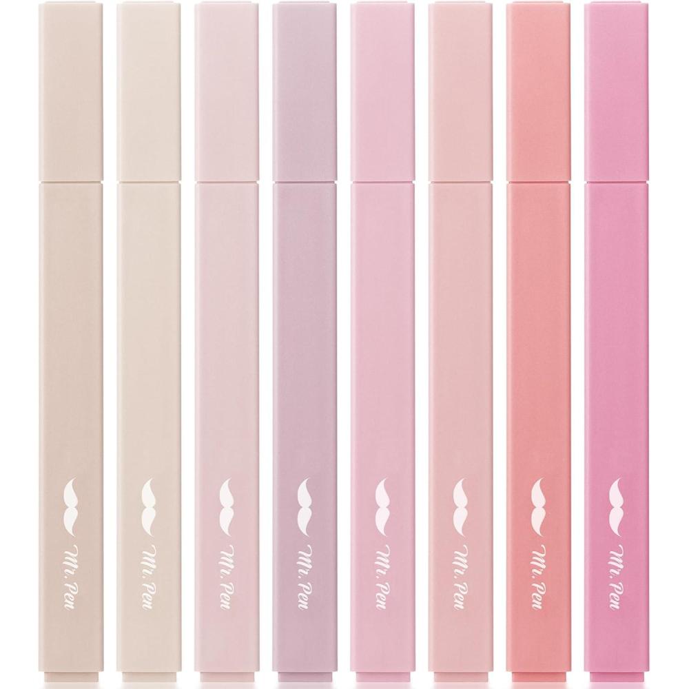 image:imageMr Pen Aesthetic Bible Highlighters No Bleed Through 10 Pack Assorted Colors Cute Highlighter for Journaling Supplies and School Accessories Bible Highlighters and Pens No BleedVintage Colors 2