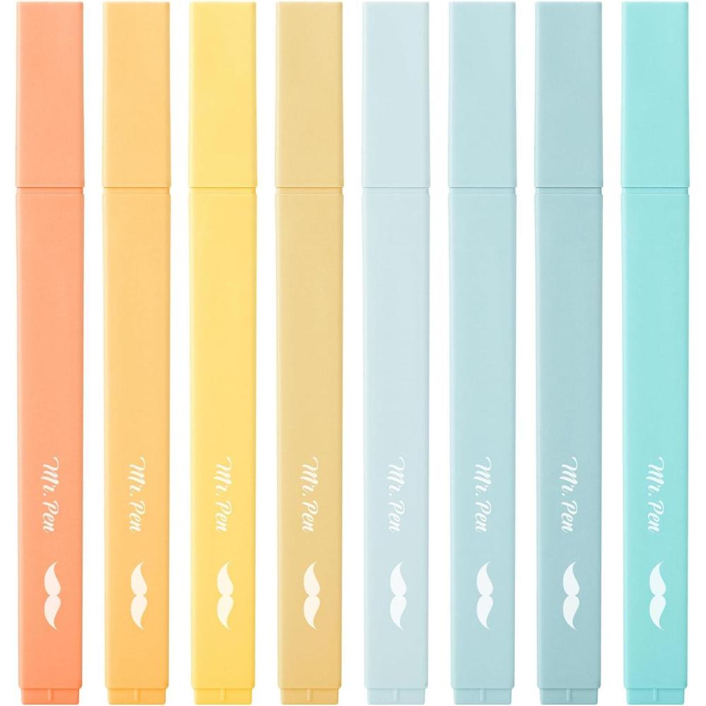 image:imageMr Pen Aesthetic Bible Highlighters No Bleed Through 10 Pack Assorted Colors Cute Highlighter for Journaling Supplies and School Accessories Bible Highlighters and Pens No BleedPastel Colors 2