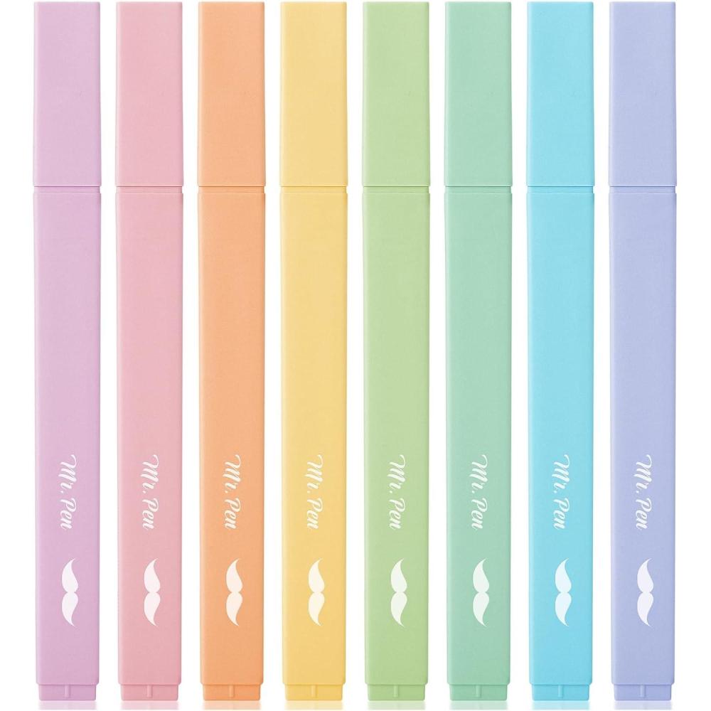 image:imageMr Pen Aesthetic Bible Highlighters No Bleed Through 10 Pack Assorted Colors Cute Highlighter for Journaling Supplies and School Accessories Bible Highlighters and Pens No BleedDreamy Colors