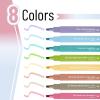 image:imageMr Pen Bible Highlighters with Bible Verses 8 Pack Assorted Colors Aesthetic Highlighters Markers No Bleed ThroughPastel