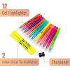image:imageMr Pen Gel Highlighter 12 Pack Morandi Colors Bible Highlighters No Bleed No Bleed HighlightersAssorted