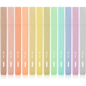 image:imageMr Pen Aesthetic Highlighters 12 pcs Chisel Tip Earthy Colors Cute Highlighters Assorted ColorsVintage Colors