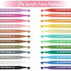 image:imageMr Pen Acrylic Paint Markers 24 Pack Colorful Paint Pens for Rock Fabric Wood Glass Craft Decoration Stocking Stuffers Scrapbook Supplies Art Supplies