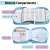 image:imageMr Pen Bible Cover Case Carrying Book Case with Durable Handle and Zippered Pocket Bible Protective Church Bag for Men amp Women Christian Gifts Dark GreenAqua Flora