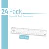 image:imageMr Pen Clear Ruler 6 24 pcs Metric amp Imperial 6 Inch Ruler Plastic Bulk