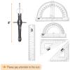 image:imageMr Pen Geometry Set 15 pcs Rose Gold amp Pink 6 Inch Swing Arm Protractor Divider Set Squares Ruler Compasses and ProtractorBlack