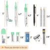 image:imageMr Pen Geometry Set 15 pcs Rose Gold amp Pink 6 Inch Swing Arm Protractor Divider Set Squares Ruler Compasses and ProtractorGreen