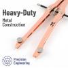 image:imageMr Pen Geometry Set 15 pcs Rose Gold amp Pink 6 Inch Swing Arm Protractor Divider Set Squares Ruler Compasses and ProtractorRose Gold  Pink