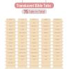 image:imageMr Pen Laminated Bible Tabs 75 pcs Translucent Olive Green EasytoRead amp Apply Tear Resistant Index Tabs for Women and Men Bible Study Journaling Prayer amp Scripture NavigationTransparent Cappuccino