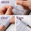 image:imageMr Pen Laminated Bible Tabs 75 pcs Translucent Olive Green EasytoRead amp Apply Tear Resistant Index Tabs for Women and Men Bible Study Journaling Prayer amp Scripture NavigationTransparent Dusty Blue