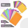 image:imageMr Pen Lined Sticky Notes Set16 Pads 4x6 and 3x3 720 Sheets Pastel Colors Sticky Notes with Lines