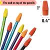 image:imageMr Pen Pencil Erasers Toppers 30 Pack Sunset Scheme Latex Free No Smudge Mr Pen Erasers for Pencils