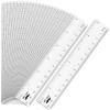 image:imageMr Pen Clear Ruler 6 24 pcs Metric amp Imperial 6 Inch Ruler Plastic Bulk