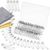 image:imageMr Pen Curved Safety Pins for Quilting 125 Inch 100 Pack Silver Stainless Steel Safety Pins Bulk for Clothes