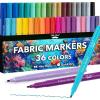 image:imageMr Pen Fabric Markers 36 Pack Colorful Fabric Markers Permanent for Clothes for TShirts Bags Textile Canvas