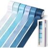 image:imageMr Pen Satin Ribbon 6 Rolls 1 Inch 5 YardsRoll Shades of Blue Satin Ribbon 1 Inch