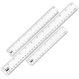 image:imageMr Pen Clear Ruler Set 3 Pack 6 8 and 12 Inch EasytoRead Markings ScratchResistant Design Durable Plastic Rulers for Crafting Office amp School School Supplies