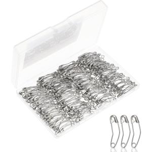 image:imageMr Pen Curved Safety Pins 09 Inch 200 Pack Stainless Steel Pins for Basting Lightweight Fabrics Quilting Sewing Small Repairs Craft Projects Jewelry Making amp DIY Use
