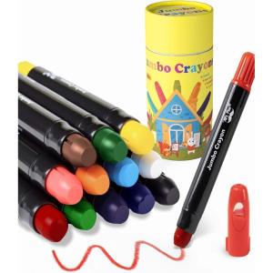 image:imageMr Pen Jumbo Twistable Crayons 12 Pack Multicolor NonToxic Washable Crayons