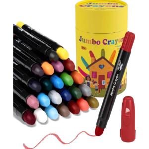 image:imageMr Pen Jumbo Twistable Crayons 24 Pack Multicolor NonToxic Washable Crayons