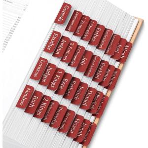 image:imageMr Pen Laminated Bible Tabs 75 pcs Elegant Green EasytoRead amp Apply Tear Resistant Index Tabs for Women and Men Bible Study Journaling Prayer amp Scripture NavigationMahogany