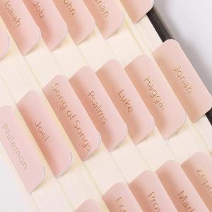 image:imageMr Pen Laminated Bible Tabs 75 pcs Elegant Green EasytoRead amp Apply Tear Resistant Index Tabs for Women and Men Bible Study Journaling Prayer amp Scripture NavigationMetallic Gold Lettering