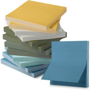 image:imageMr Pen Sticky Notes 3x3 12 Pads 600 Sheets Natural Vintage Tones Sticky Notes 3x3 Stocky Notes for Bible Journaling