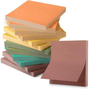 image:imageMr Pen Sticky Notes 3x3 12 Pads 600 Sheets New Earthy Colors Sticky Notes 3x3