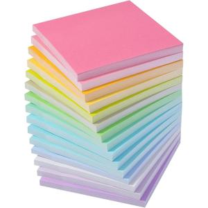 image:imageMr Pen Sticky Notes 3x3 15 Pads 675 Sheets Colorful Sticky Notes 3x3 Stocky Notes for Bible Journaling