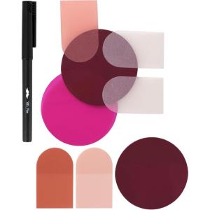 image:imageMr Pen Transparent Sticky Notes with Pen 150 Sheets Desert Rose Bible Sticky Notes for Books