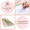 image:imageMr Pen Jumbo Pencils 60 pcs Preschool Pencils Large Pencil Pastel Barrels and Black 2 HB Graphite Cores Smooth Lead LatexFree Eraser Top with Metal FerrulePastel shades Barrels