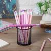 image:imageMr Pen Jumbo Pencils 60 pcs Preschool Pencils Large Pencil Pastel Barrels and Black 2 HB Graphite Cores Smooth Lead LatexFree Eraser Top with Metal FerrulePink and Purple Barrels