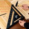 image:imageMr Pen Rafter Square 12 Inch Black Aluminum Alloy 12 Inch Triangle Ruler for Roofing Framing Woodworking and Accurate Angle Layouts