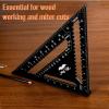 image:imageMr Pen Rafter Square 12 Inch Black Aluminum Alloy 12 Inch Triangle Ruler for Roofing Framing Woodworking and Accurate Angle Layouts