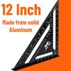 image:imageMr Pen Rafter Square 12 Inch Black Aluminum Alloy 12 Inch Triangle Ruler for Roofing Framing Woodworking and Accurate Angle Layouts