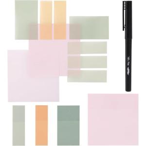 image:imageMr Pen Transparent Sticky Notes with Pen 200 Sheets Sunset Breeze Bible Sticky Notes for Books Stocky Notes for Bible JournalingPastel 2