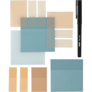 image:imageMr Pen Transparent Sticky Notes with Pen 200 Sheets Sunset Breeze Bible Sticky Notes for Books Stocky Notes for Bible JournalingSunset Breeze