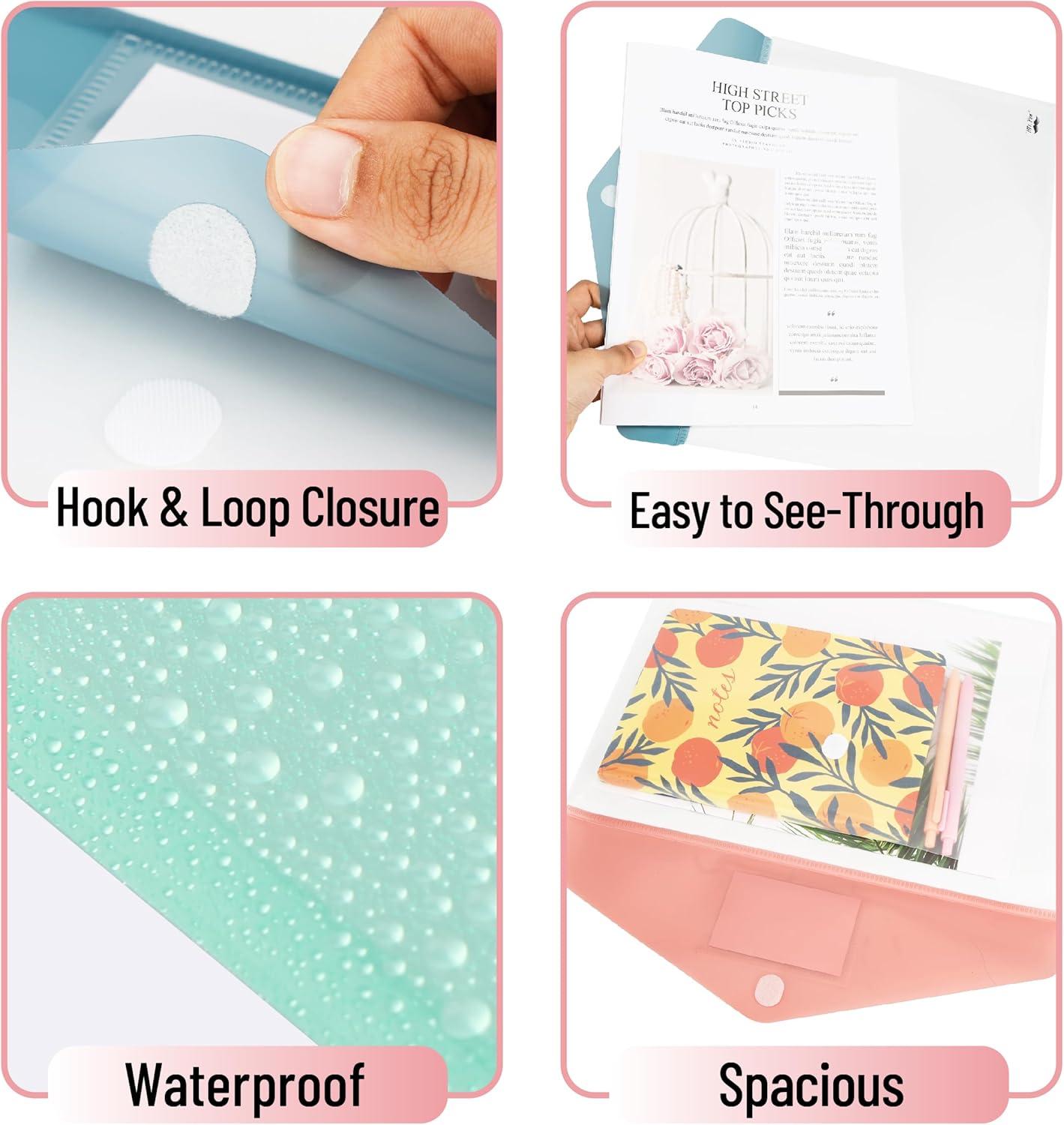 Mr. Pen- Clear Plastic Envelopes File Folders, 10 Pack, A4, Letter Size ...