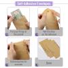 image:imageMr Pen Money Envelopes for Cash 65 x 35 500 Pack Bulk Brown Kraft Paper Cash Envelopes for MoneyNatural Gift Design